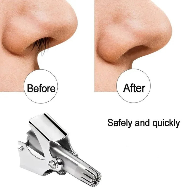 Manual Stainless Steel Nose & Ear Hair Trimmer