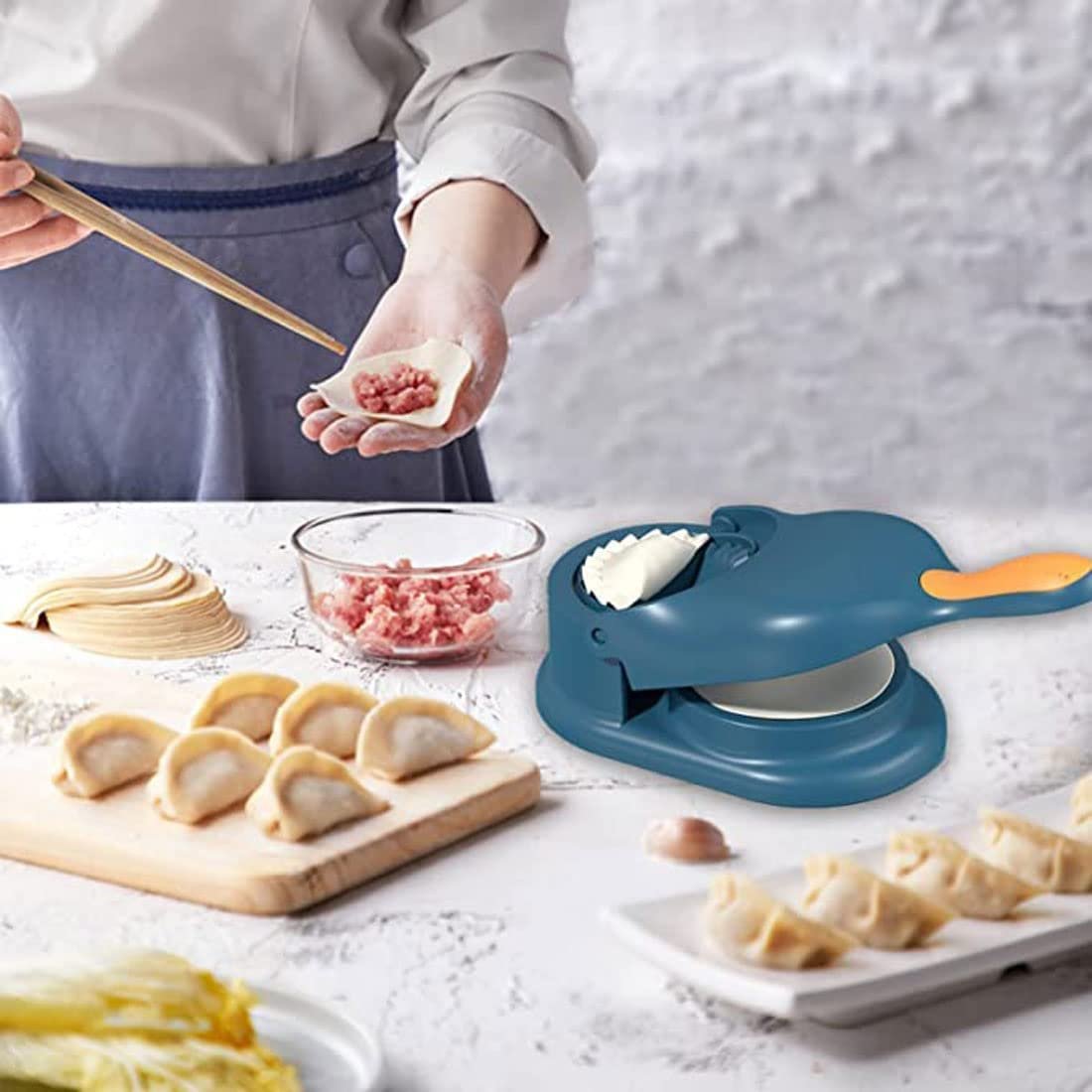 2 In 1 Dumpling Maker Machine for Samosa & Momos - Image 9