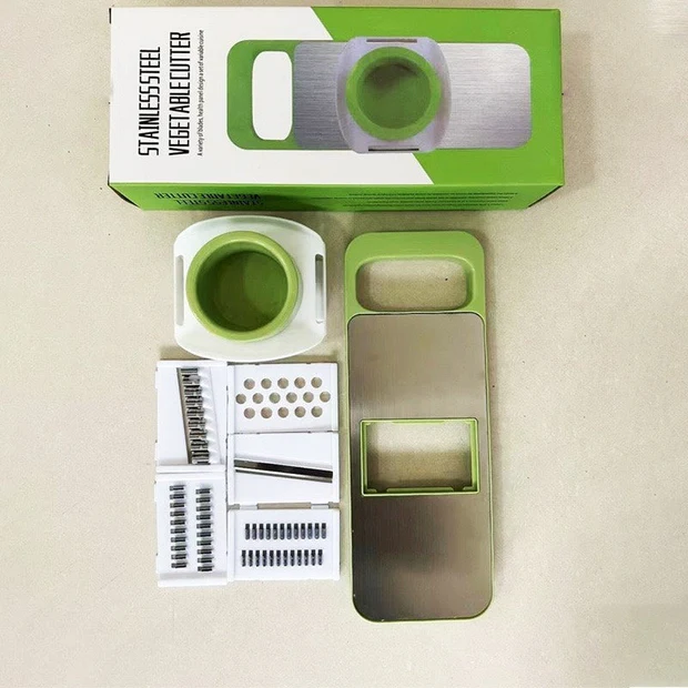 5 in 1 Vegetable Cutter Stainless Steel Kitchen Tool - Image 6