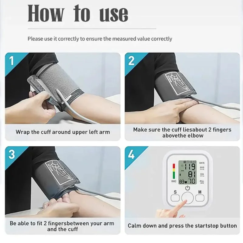 Digital Blood Pressure Monitor | Upper Arm Automatic BP Machine with Voice Function - Image 4