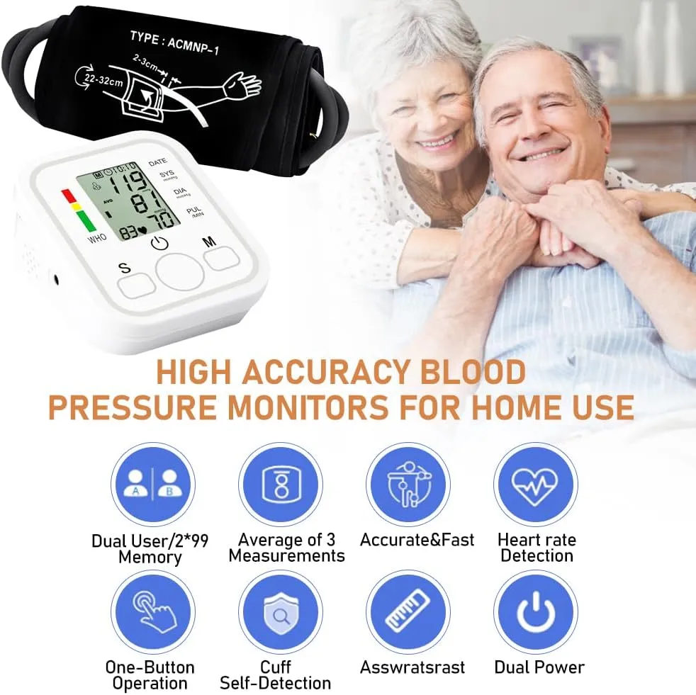 Digital Blood Pressure Monitor | Upper Arm Automatic BP Machine with Voice Function - Image 5