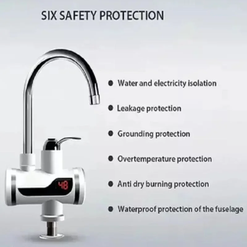 Instant Electric Hot Water Tap With Digital Display 3000W - Image 4