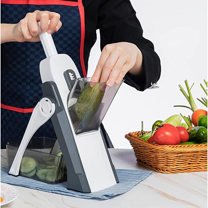 Mandoline Slicer Safe Vegetable Cutter Adjustable Multi-Purpose Vegetable Chopper - Image 2